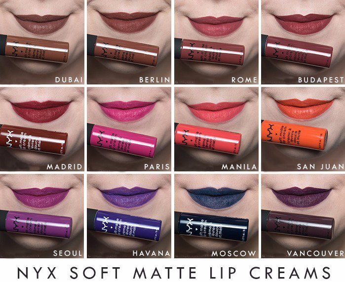 son tim NYX soft matte lip creams
