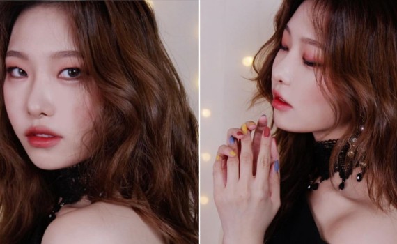 Xu hướng makeup tông đỏ rượu vang của con gái Hàn